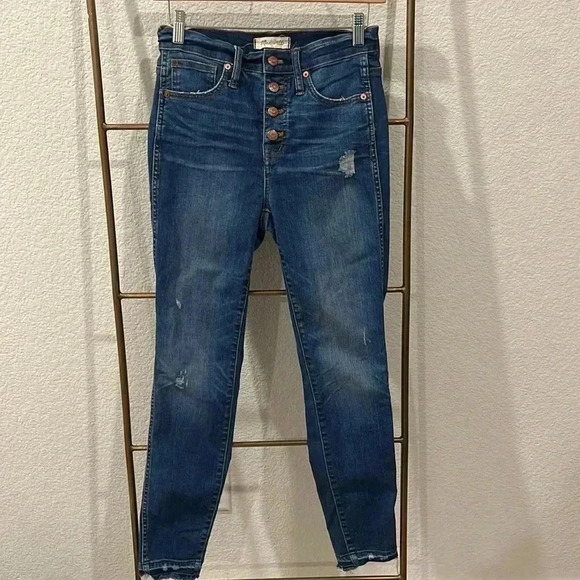 MADEWELL HIGH RISE SKINNY JEANS - Picture 1 of 3